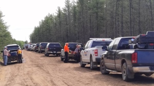 The RCMP estimates more than 100 people have been involved in the search for Lois Chartrand. (Courtesy Barry Legault)