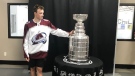 Cale Makar shared his day with the Stanley Cup with fans at Calgary's Crowchild Twin Arena on Thursday.