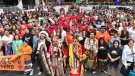 The opening ceremonies of the 2022 Alberta Indigenous Games at West Edmonton Mall on August 11, 2022 (Sean Amato/CTV News Edmonton).