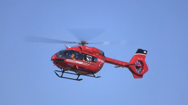 A STARS Air Ambulance helicopter is seen in this file photo. (CTV News Edmonton)