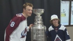 Cale Makar spends the day with the Cup