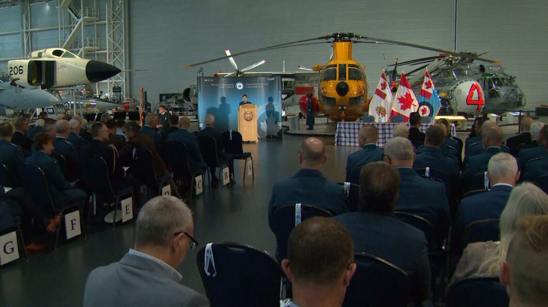 Royal Canadian Airforce change of command ceremony