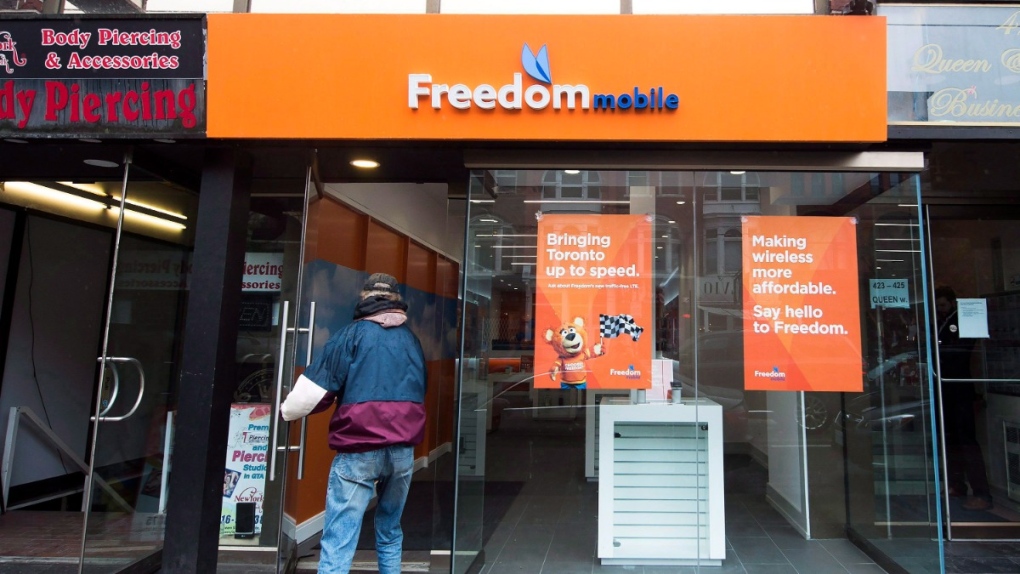 A Freedom Mobile store in Toronto