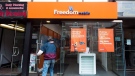 A Freedom Mobile store in Toronto on Nov. 24, 2016. (Nathan Denette / THE CANADIAN PRESS)