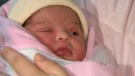 Baby Eva Violante is the first baby born in Toronto in 2010.