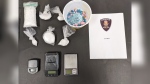 Windsor police say they executed a search warrant Wednesday where they found crystal methamphetamine, fentanyl and cocaine inside a home on College Avenue. (Source: Windsor Police Service)