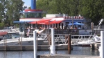The Dockside Restaurant in Sarnia caters to both Canadian and American diners. (Bryan Bicknell/CTV News London)