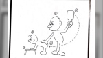 An illustration included in the Child Training Seminar shows a parent paddling a child. (Keith Johnson/The Resource Ministry)