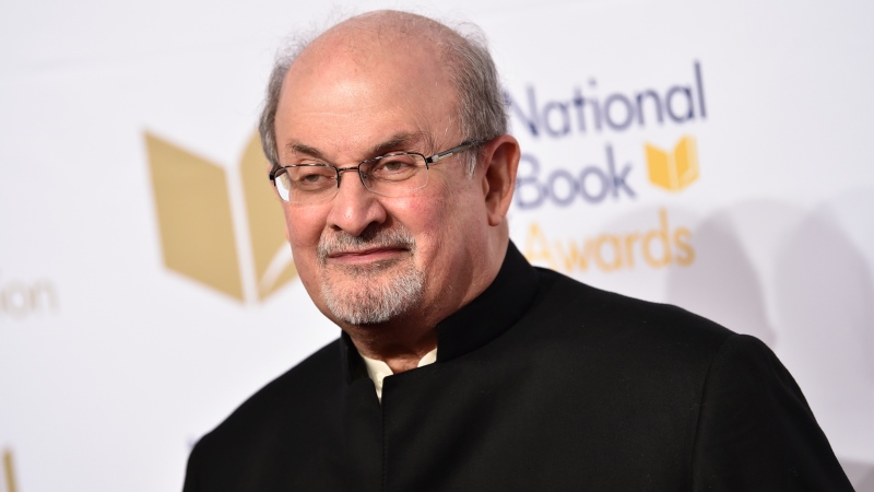 Salman Rushdie attends the 68th National Book Awards Ceremony and Benefit Dinner on Nov. 15, 2017, in New York. (Photo by Evan Agostini/Invision/AP, File)
