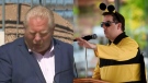 Guelph Mayor Cam Guthrie (right) posts a photo hours after Ontario Premier Doug Ford swallowed a bee at a news conference.