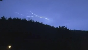 Lightning sparking wildfires