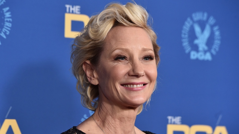 Anne Heche arrives at the 74th annual Directors Guild of America Awards, March 12, 2022, in Beverly Hills, Calif. (Photo by Jordan Strauss/Invision/AP)