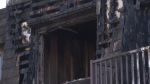 This CTV News photo shows an apartment in a Burnaby building destroyed by fire ao Aug.14, 2022. 