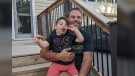 Four-year-old Toronto boy Michael Pirovolakis poses for a photo with his dad, Terry. Michael is believed to be the only person in Canada with an ultra-rare disease called spastic paraplegia type 50, or SPG50 for short. Last spring, he became the first person in the world to receive genetic therapy for this complex neurogenerative condition.