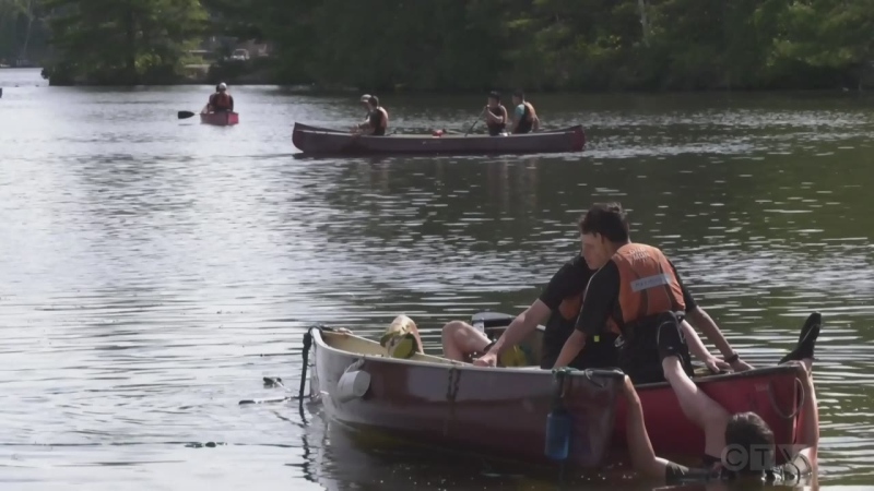 Canoe training