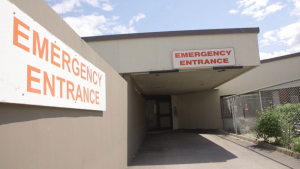 The entrance to the emergency department in Ashcroft, B.C., is shown. 