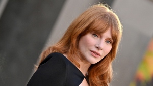 Bryce Dallas Howard attends the Los Angeles premiere of Universal Pictures "Jurassic World Dominion" on June 6, 2022, in Hollywood, Calif. Howard says she was paid "so much less" than her co-star Chris Pratt for their work in the "Jurassic World" films. (Axelle/Bauer-Griffin/FilmMagic/Getty Images)