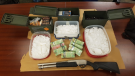 $462,000 worth of crystal meth, a shotgun and ammunition seized by London police on Jan. 9, 2020. (Source: London police)