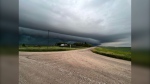 Storm clouds are visible near Portage la Prairie on Aug 15, 2022. (submitted photo: Tiffany Guick)