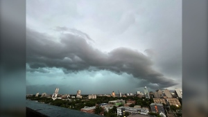 Storm clouds over Winnipeg on August 15, 2022 (Submitted photo: Katelyn Sass)