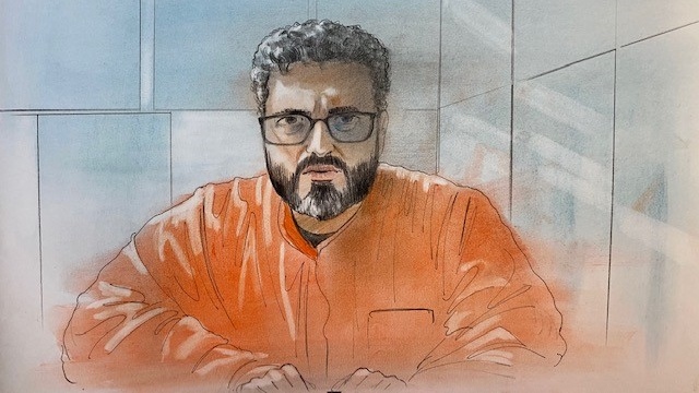Mohamad Lilo is shown in this court sketch. (John Mantha)
