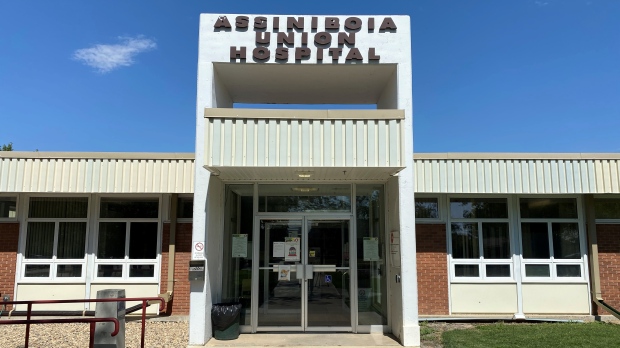 Assiniboia's Union Hospital is currently undergoing a service disruption due to an outbreak of COVID-19. (Allison Bamford/CTV News)