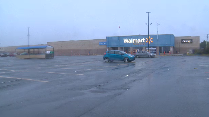 A man allegedly struck a parking lot barrier with a stolen SUV around 9 p.m. Tuesday in the Walmart parking lot on Chain Lake Drive in Halifax.