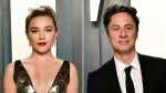 Florence Pugh, left, and Zach Braff have been used to the attention on their relationship, which they quietly ended earlier this year, according to Pugh. (Getty Images/CNN)
