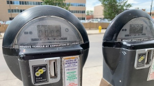 Regina parking meters are seen in this file image. (CTV News Regina) 
