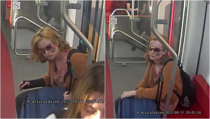 Calgary police are hoping to identify a woman believed to be involved in a hate-motivated incident involving the harassment of two 13-year-old girls on a Calgary Transit bus on Aug. 11, 2022. (Calgary Police Service) 