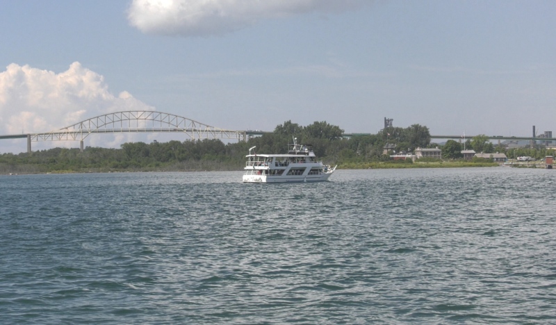 There's a new presence on the waterfront in Sault Ste. Marie. The "Miss Marie" is now offering tours of the St. Marys River and the Soo Locks. (Mike McDonald/CTV News Northern Ontario)