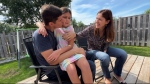Nine-year-old Lara Reis (centre), is fighting an aggressive and inoperable brain cancer as her parents Roberto and Christiane face a daunting challenge of trying to receive experimental treatment outside of Canada, at their own expense. (Tyler Fleming/ CTV News Ottawa)