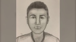 Police released in August a sketch of a male in his late teens or early 20s who sexually assaulted a woman in the Glenora neighbourhood in June. (Photo provided.)