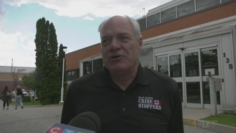 Jean Lemieux Near North Crime Stoppers. Aug. 18/22 (Jaime McKee/CTV Northern Ontario)
