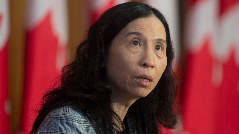 Chief Public Health Officer Theresa Tam speaks during a technical briefing on the COVID pandemic in Canada, Friday, January 15, 2021 in Ottawa. THE CANADIAN PRESS/Adrian Wyld