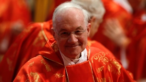 Canadian Cardinal Marc Ouellet attends a Mass inside St. Peter's Basilica, at the Vatican, on March 12, 2013. A preliminary church investigation into sexual assault allegations against Cardinal Marc Ouellet by a Canadian woman has concluded the case doesn't warrant further investigation. Vatican spokesman Matteo Bruni issued a statement responding to reports that Ouellet was one of several people named in a class-action lawsuit against the archdiocese of Quebec, which he used to run, alleging several priests of sexual abuse or assault. (AP Photo/Andrew Medichini)