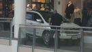 'Confused' driver ends in packed shopping centre