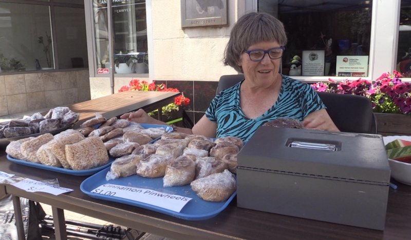 Independent Living is holding bake sales bi weekly on Thursday and Fridays along Durham Street. It is a tasty fundraiser to support its programs and services. (Alana Everson/CTV News Northern Ontario)