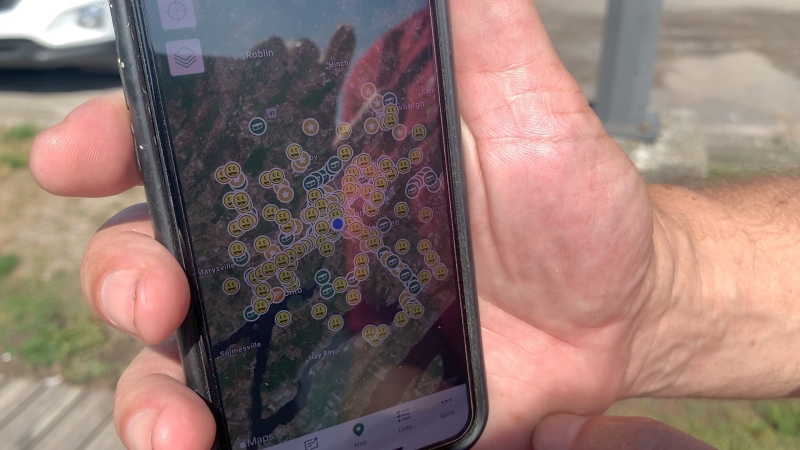 Napanee, Ont. is hosting "The Discover L&A County Mega Geocaching event this weekend, the largest geocaching event in Canada. (Kimberley Johnson/CTV News Ottawa) 