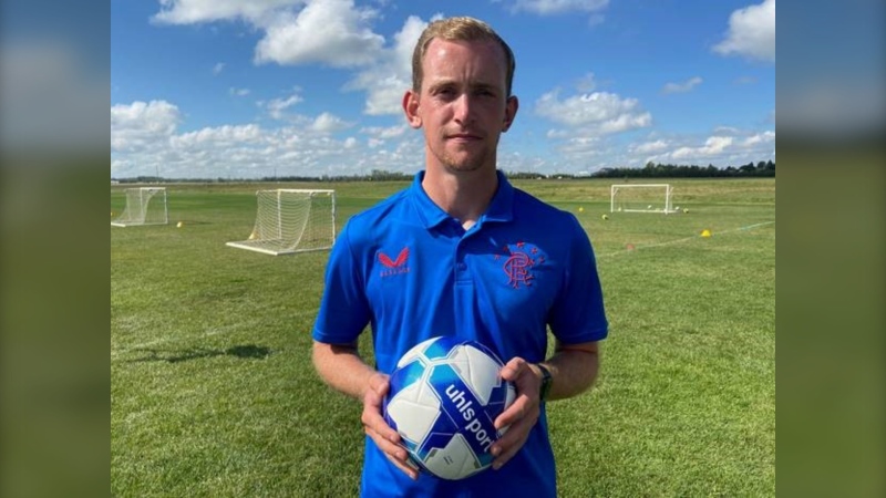 International soccer coach Scott Murchison made his way to Yorkton to work with a local soccer team. (Stacey Hein / CTV News) 