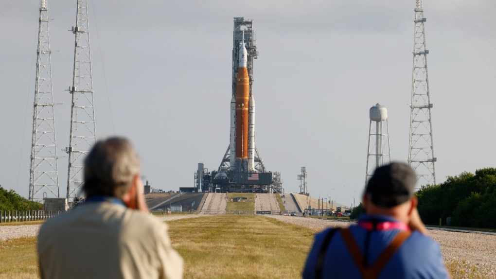 NASA Artemis rocket with Orion spacecraft aboard