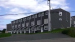 A row of town homes is seen in Cape Breton on Aug. 25, 2022. (Kyle Moore/CTV) 
