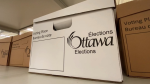Some Elections Ottawa boxes are seen in this undated file image. (CTV News Ottawa)