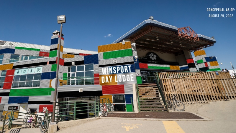 A concept photo of WinSport's Canada Olympic Park day lodge renovation. (WinSport) 