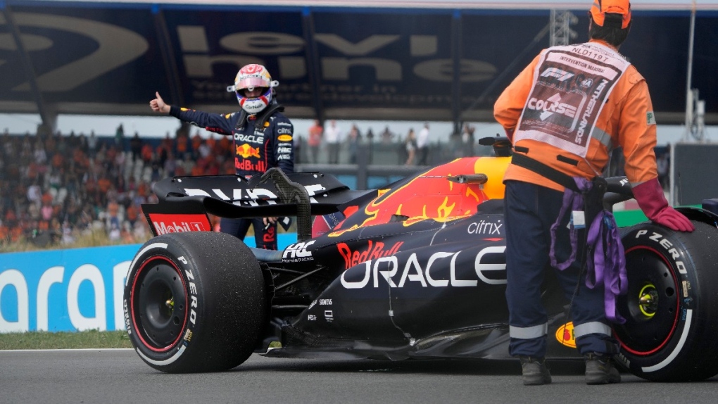 Red Bull driver Max Verstappen in Zandvoort