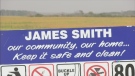 James Smith Cree Nation sign. 