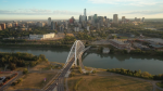 Drone shot of the new Walterdale Bridge. (CTV News Edmonton)