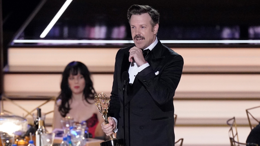 Ted Lasso's Jason Sudeikis accepts Emmy