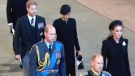 Members of Royal Family depart Westminster Hall