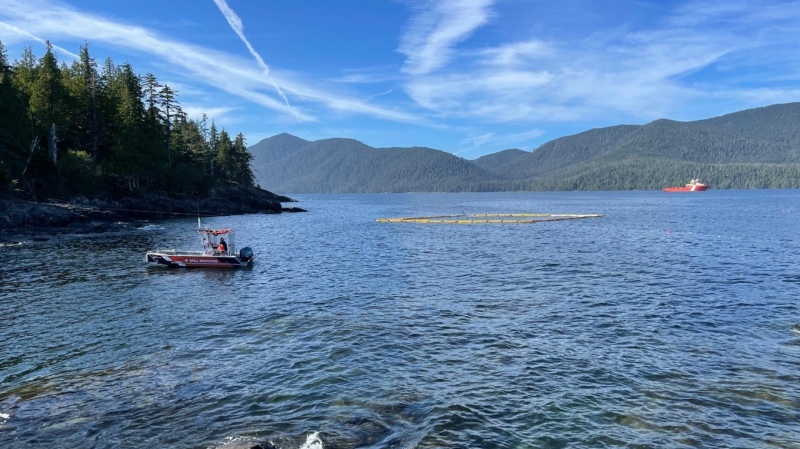 On Sept. 10, the CCG got a call that the M.V. Island Bay was tilted and unstable while moored in Carpenter Bay, which is on the east coast of Moresby Island in Gwaii Haanas National Park Reserve. (Canadian Coast Guard)